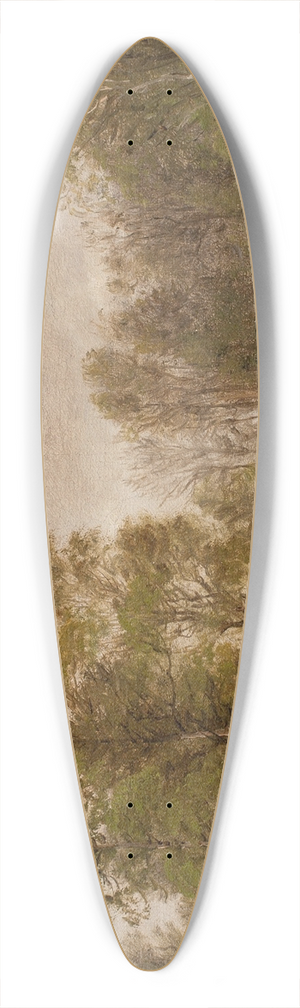 P. C. Skovgaard - Birketrer p Ls efter regn 39.3 inch art pintail longboard deck