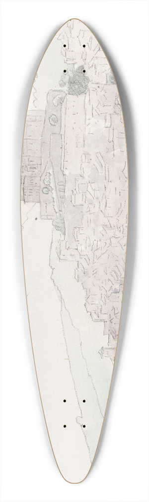 P. C. Skovgaard - Buskads 39.3 inch art pintail longboard deck