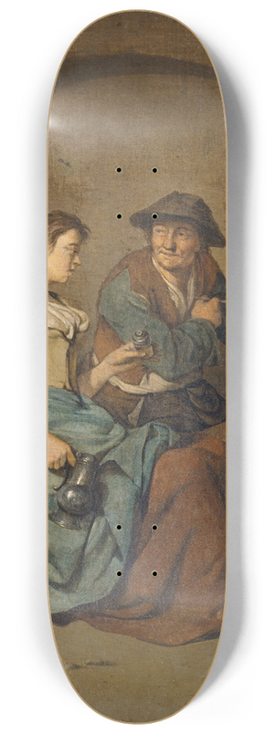 Cornelis Pietersz. Bega - Tavern Scene 8.25 inch art skate deck
