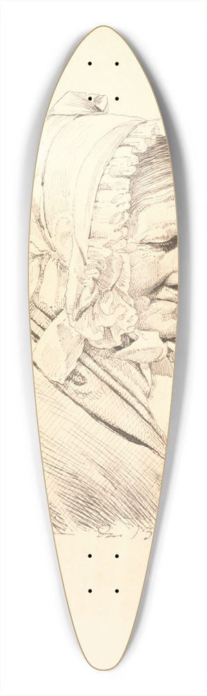 P. C. Skovgaard - Fru Anneken Marie von Wrden f Sponum, HE Freunds svigermor 39.3 inch art pintail longboard deck