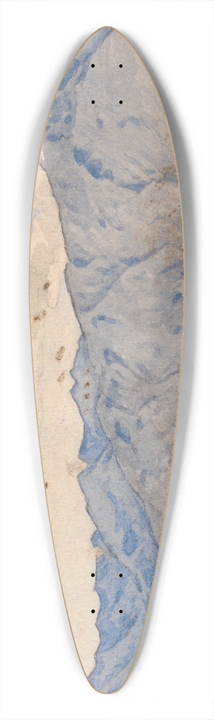 P. C. Skovgaard - Italiensk landskab med en flod og bjerge 39.3 inch art pintail longboard deck