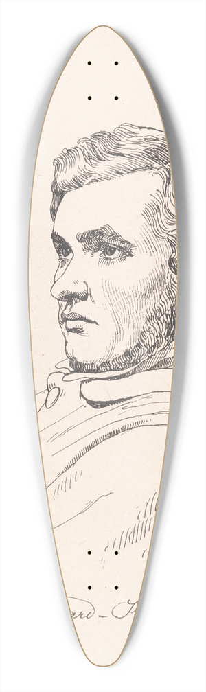P. C. Skovgaard - J. Th. Lundbye 39.3 inch art pintail longboard deck