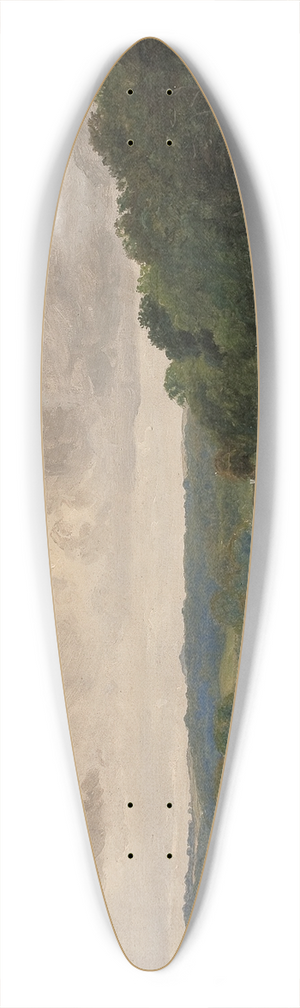 P. C. Skovgaard - Landscape at Kongens Mller, Sealand. Afternoon Light 39.3 inch art pintail longboard deck