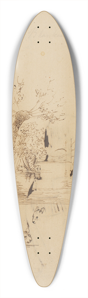 P. C. Skovgaard - Let karikerede studier af uniformerede personer, udfrt af PC Skovgaard 39.3 inch art pintail longboard deck
