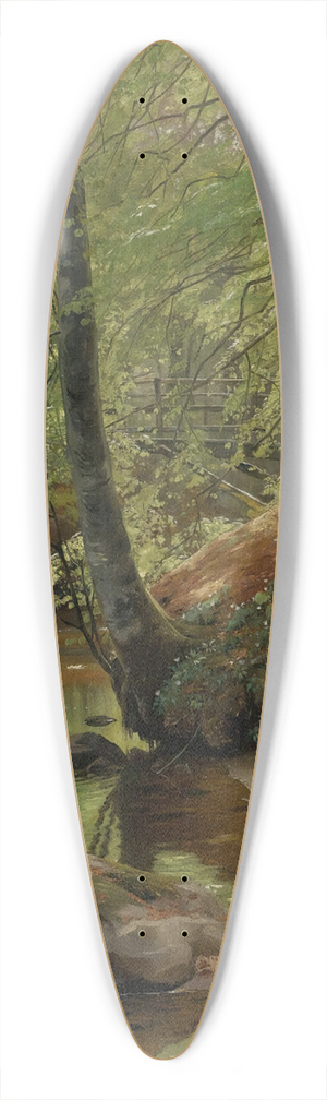 Peder Mrk Mnsted - A Forest Stream 39.3 inch art pintail longboard deck