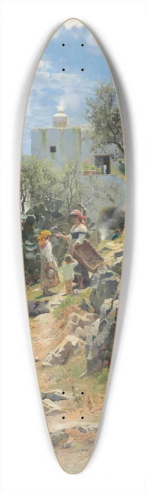 Peder Mrk Mnsted - At Noon On A Cactus Plantation In Capri 39.3 inch art pintail longboard deck