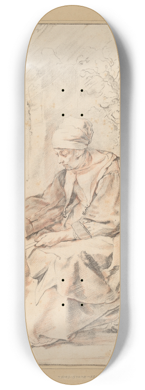 Cornelis Ploos van Amstel - Pancake Woman 8.25 inch art skate deck