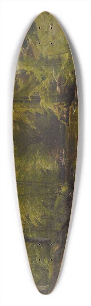 Peder Mrk Mnsted - Rowing on the River 39.3 inch art pintail longboard deck