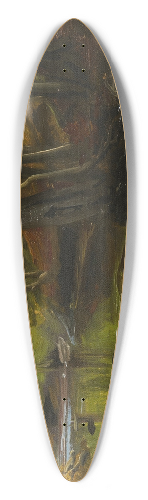 Peder Mrk Mnsted - Waldinneres mit Gewsser 39.3 inch art pintail longboard deck