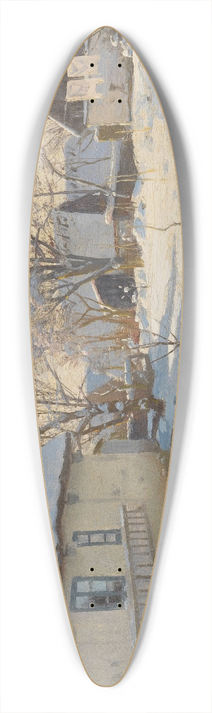 Peder Mrk Mnsted - Winter in Brndbyvester in Dnemark 39.3 inch art pintail longboard deck