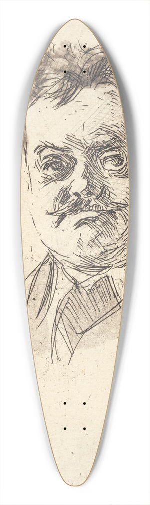 Peder Severin Kryer - Portrt af Carl Locher, en face 39.3 inch art pintail longboard deck
