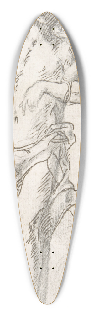 Pedro Duque y Cornejo - Saint Sebastian 39.3 inch art pintail longboard deck