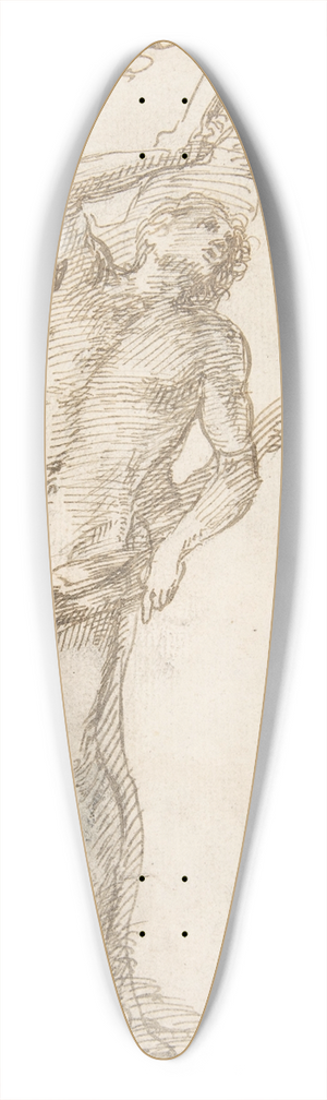 Pedro Duque y Cornejo - Saint Sebastian Tied to a Tree 39.3 inch art pintail longboard deck