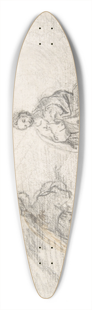 Pedro Duque y Cornejo - The Annunciation (Angel Approaching from Left) 39.3 inch art pintail longboard deck