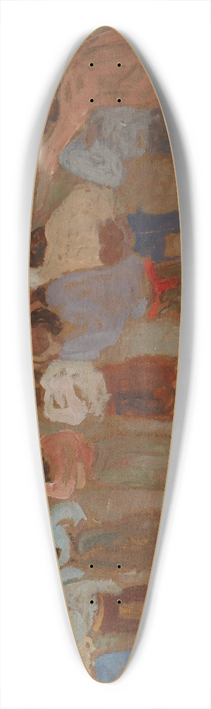 Pedro Figari - Cancha de bochas 39.3 inch art pintail longboard deck