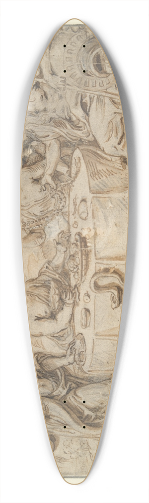 Peiter van Balen - Banquet of Ceres, Bacchus, Venus, andNeptune 39.3 inch art pintail longboard deck