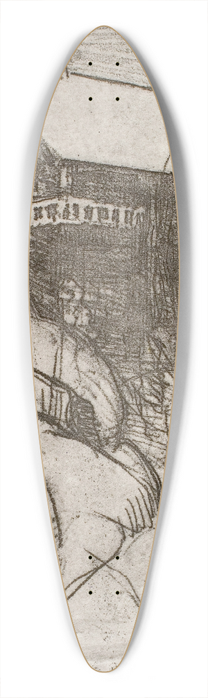 Pekka Halonen - Halosenniemi in Winter 39.3 inch art pintail longboard deck