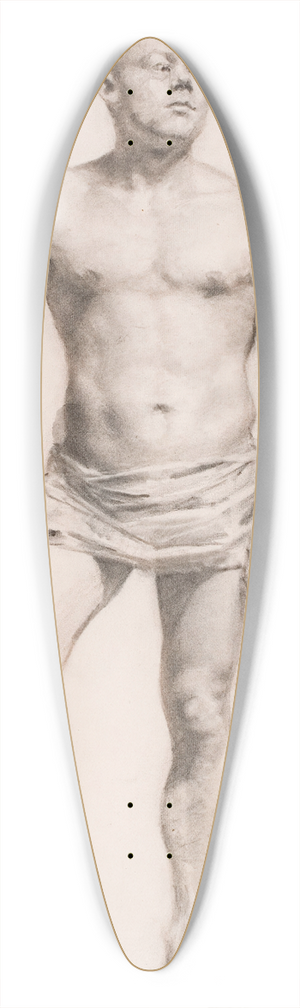 Pekka Halonen - Nude Male Model 39.3 inch art pintail longboard deck