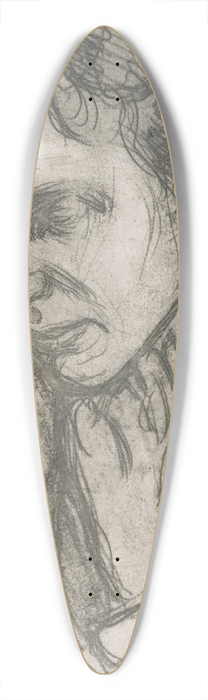 Pekka Halonen - Young Man Deep in Thought 39.3 inch art pintail longboard deck
