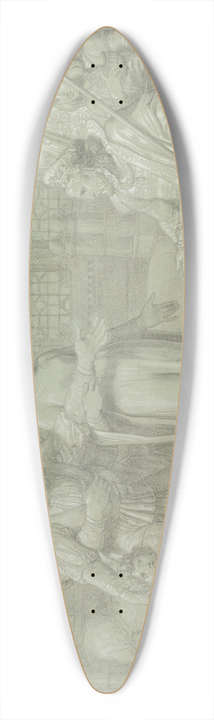 Pelagio Palagi - King Charles VIII of France with the Dying Gian Galeazzo Sforza at Pavia 39.3 inch art pintail longboard deck
