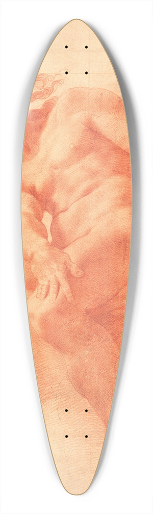 Pellegrino Tibaldi - Siddende ung ngen mand 39.3 inch art pintail longboard deck