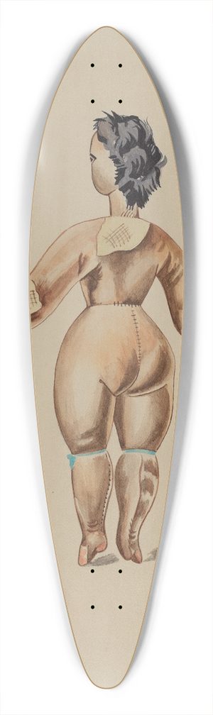 Percival Jenner - Primitive Doll 39.3 inch art pintail longboard deck