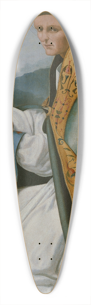 Pere Fernndez - Saint Blaise 39.3 inch art pintail longboard deck