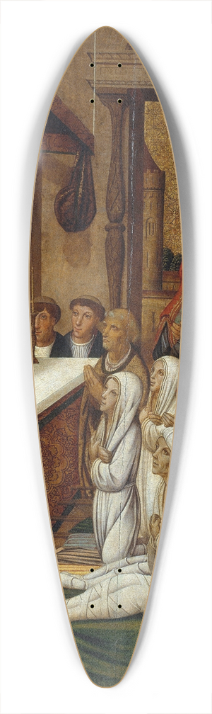 Pere Gasc - Six Resurrections before the Relics of Saint Stephen 39.3 inch art pintail longboard deck
