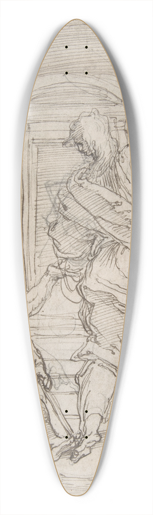 Perino Del Vaga - Saint Peter and Saint John Healing a Cripple at the Gate of the Temple 39.3 inch art pintail longboard deck Perino Del Vaga - Saint Peter and Saint John Healing a Cripple at the Gate of the Temple 39.3 inch art pintail longboard deck