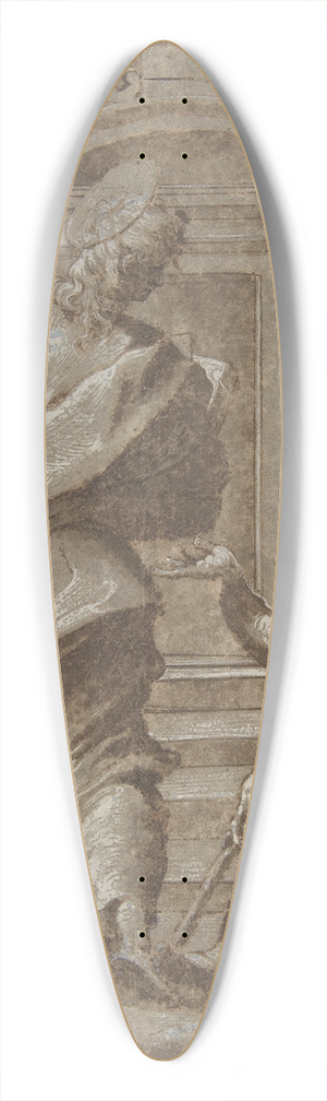 Perino Del Vaga - Saints Peter and John Healing a Cripple at the Gate of the Temple 39.3 inch art pintail longboard deck