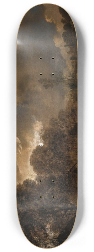 Aert van der Neer - A canal by moonlight 8.25 inch art skate deck