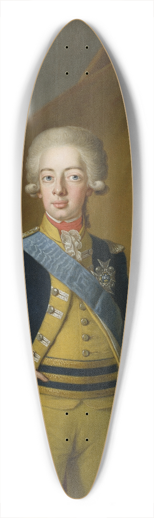 Per Krafft the Elder - Gustav IV Adolf, 1778-1837, King of Sweden 39.3 inch art pintail longboard deck