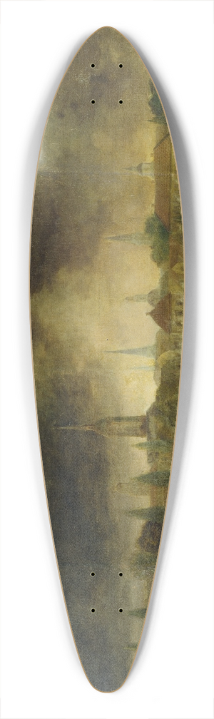Per Krafft the Younger - The Storming of Leipzig 39.3 inch art pintail longboard deck