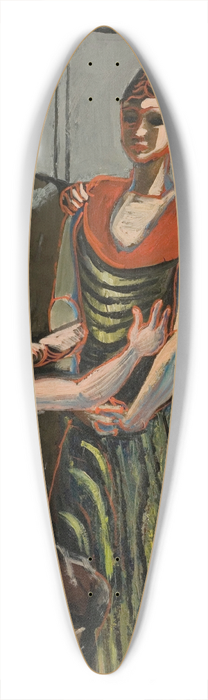 Per Krohg - Syersker 39.3 inch art pintail longboard deck