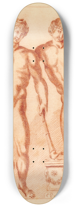 Cornelis Pronk - Beeld van twee jonge mannen 8.25 inch art skate deck