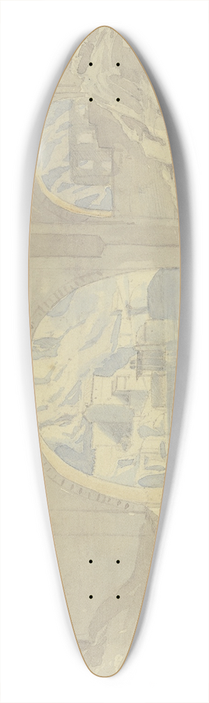Peter Burnitz - Toledo 39.3 inch art pintail longboard deck