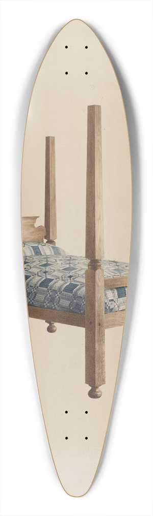 Peter C. Ustinoff - Four Poster Bed 39.3 inch art pintail longboard deck