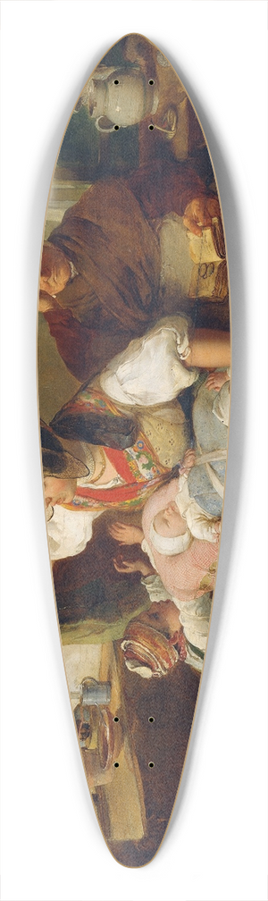 Peter Fendi - Das Gewitter 39.3 inch art pintail longboard deck