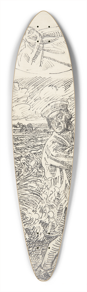 Peter Hansen - Prsten Hans Madsen stager over til Horneland 39.3 inch art pintail longboard deck