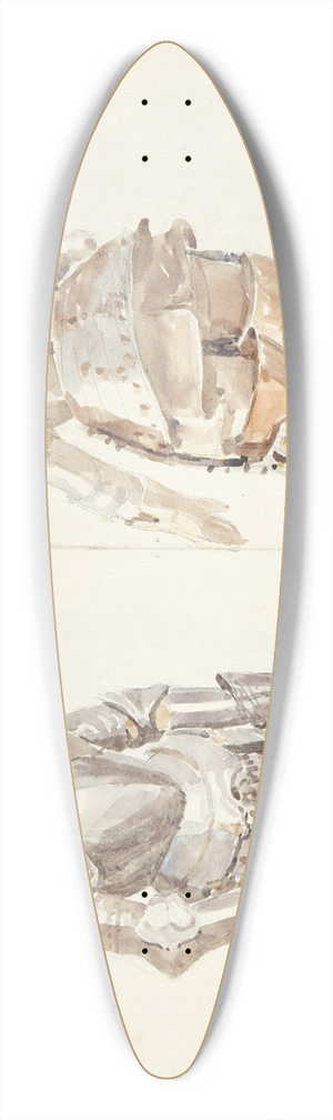 Peter Hansen - Studier af rustninger 39.3 inch art pintail longboard deck