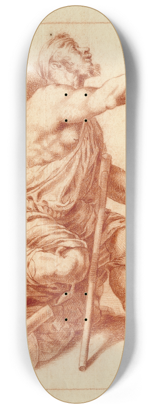 Cornelis Pronk - Tekening van een zittende kreupele man 8.25 inch art skate deck