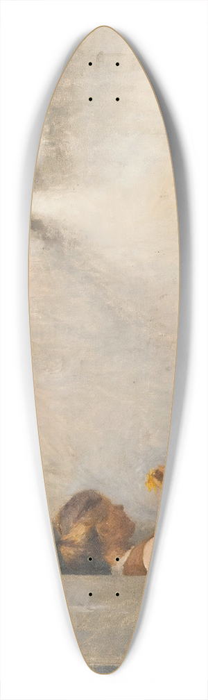 Peter Ilsted - On The Porch, Liselund 39.3 inch art pintail longboard deck