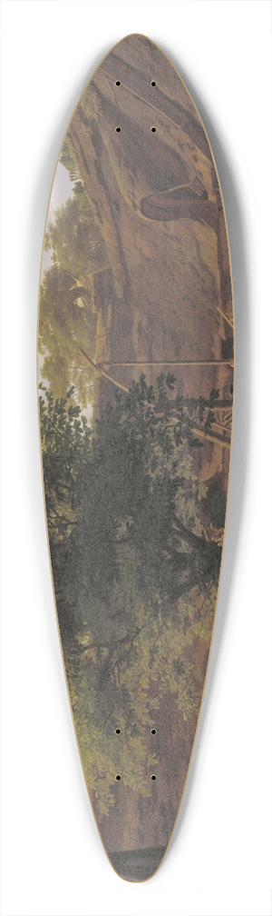 Peter Julius Larsen - Billede af livet i en sjllandsk bondegrd ved middagstid 39.3 inch art pintail longboard deck