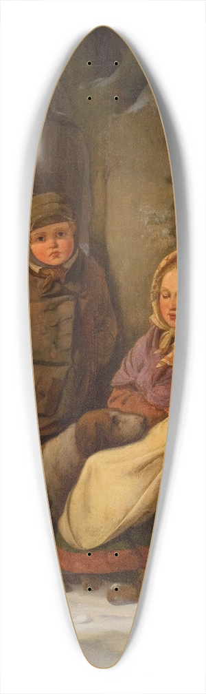 Peter Julius Larsen - To fattige brn 39.3 inch art pintail longboard deck