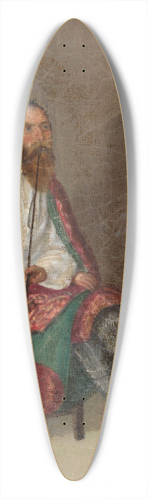 Peter Michal Boh - Mr. Varzly in Prison 39.3 inch art pintail longboard deck