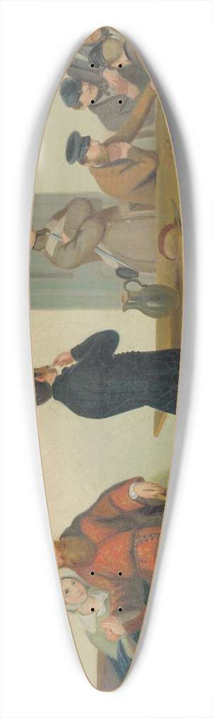 Peter Michal Boh - Orava Zemans in Prison 39.3 inch art pintail longboard deck