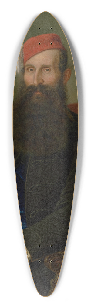 Peter Michal Boh - Portrait of a Man in a Fez (Portrait of Koloman Kubny) 39.3 inch art pintail longboard deck