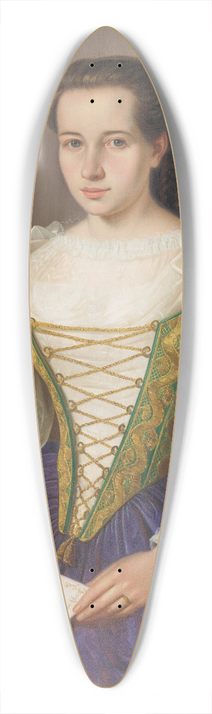 Peter Michal Boh - Portrait of Anna efrnkov 39.3 inch art pintail longboard deck