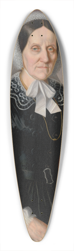 Peter Michal Boh - Portrait of an Old Lady 39.3 inch art pintail longboard deck