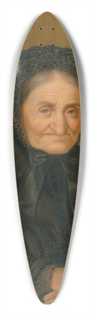 Peter Michal Boh - Portrait of an Old Woman 39.3 inch art pintail longboard deck
